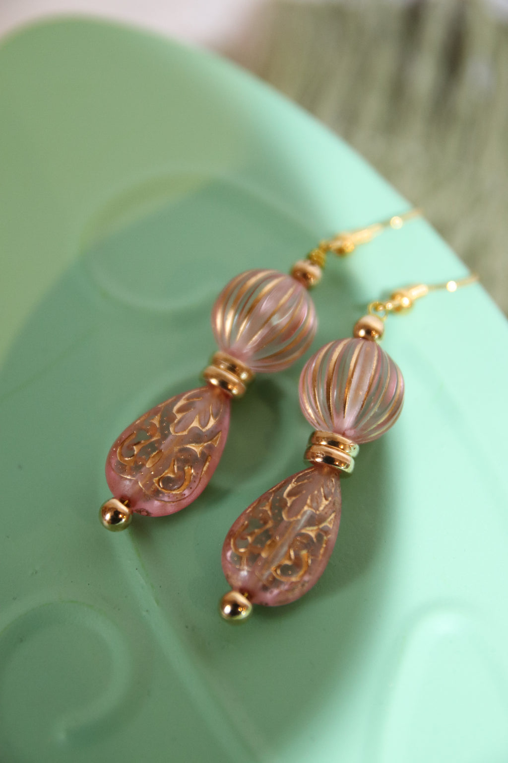 Boucles d'oreilles perles multicolores