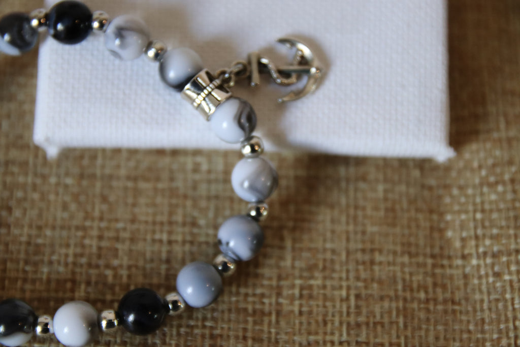Bracelet avec ancre marine artisanal