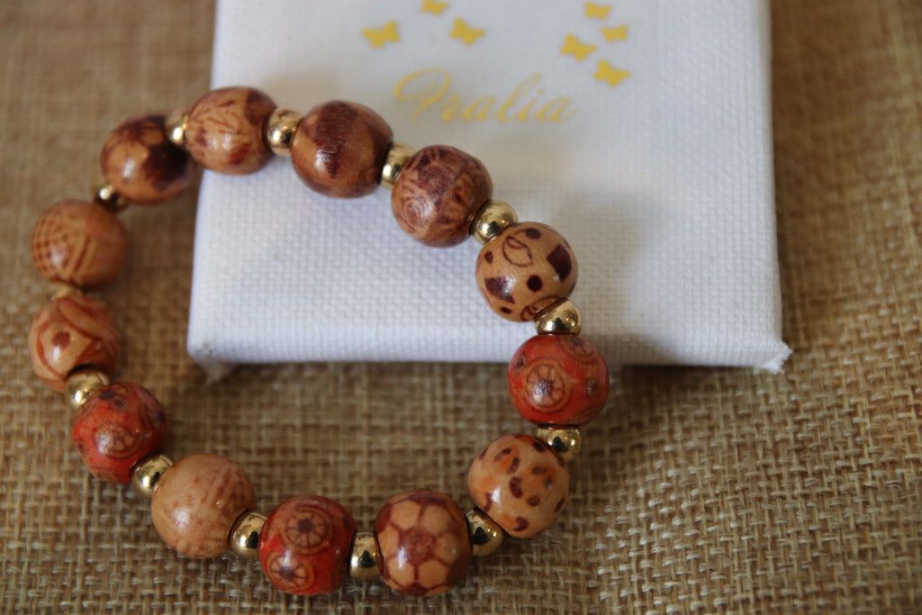 Bracelet en bois naturel artisanal