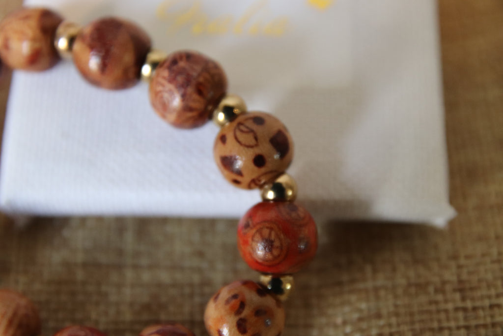 Bracelet en bois naturel artisanal
