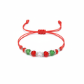 Bracelet cordon fond blanc