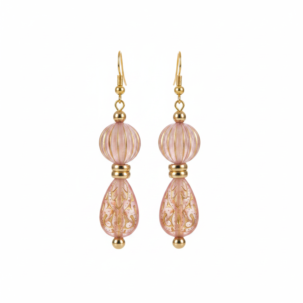 Perles multicolores fond blanc