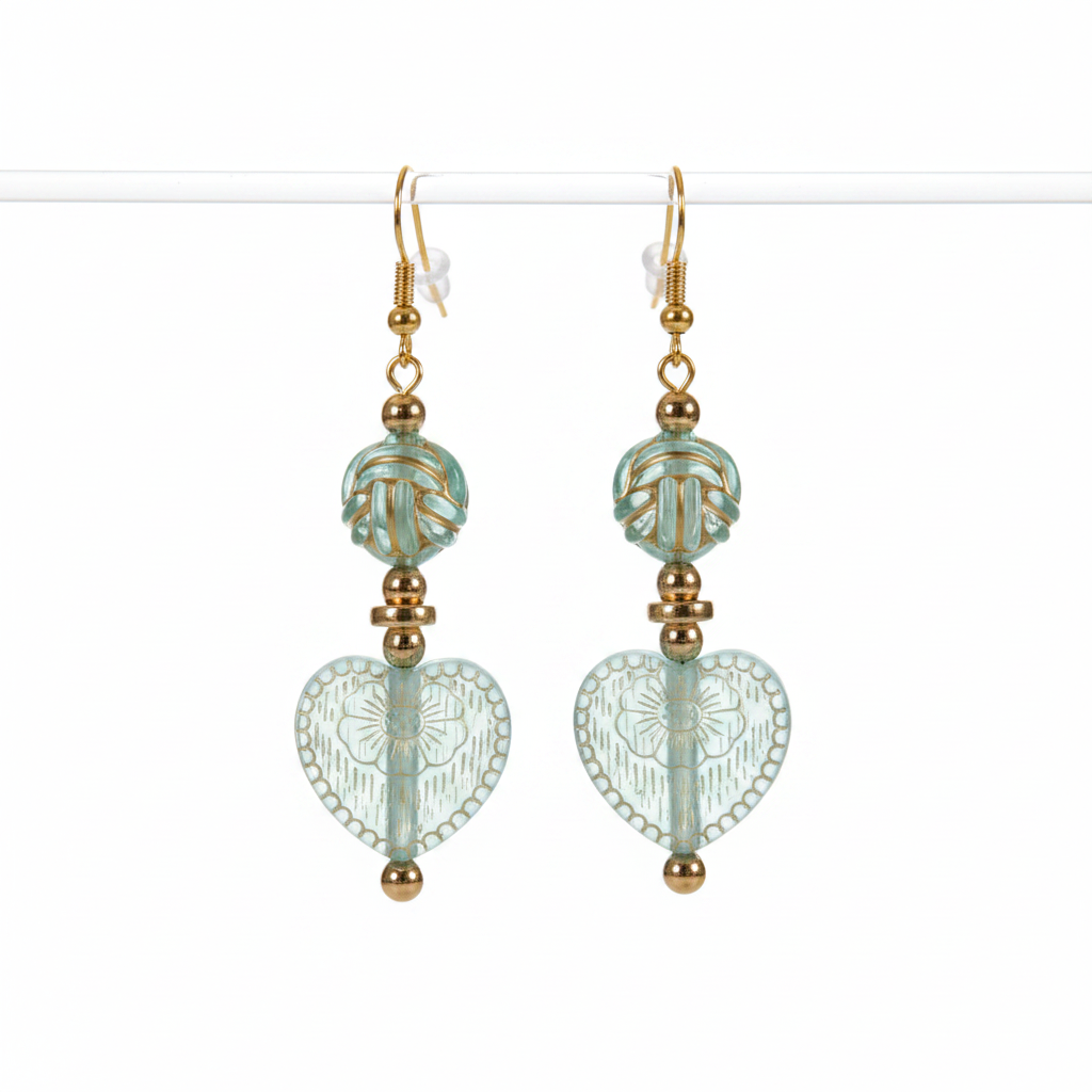 Perles translucides fond blanc